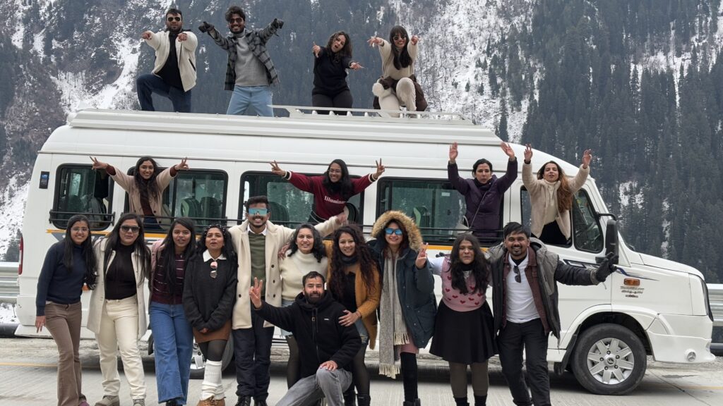 Trip captain with a group enjoying